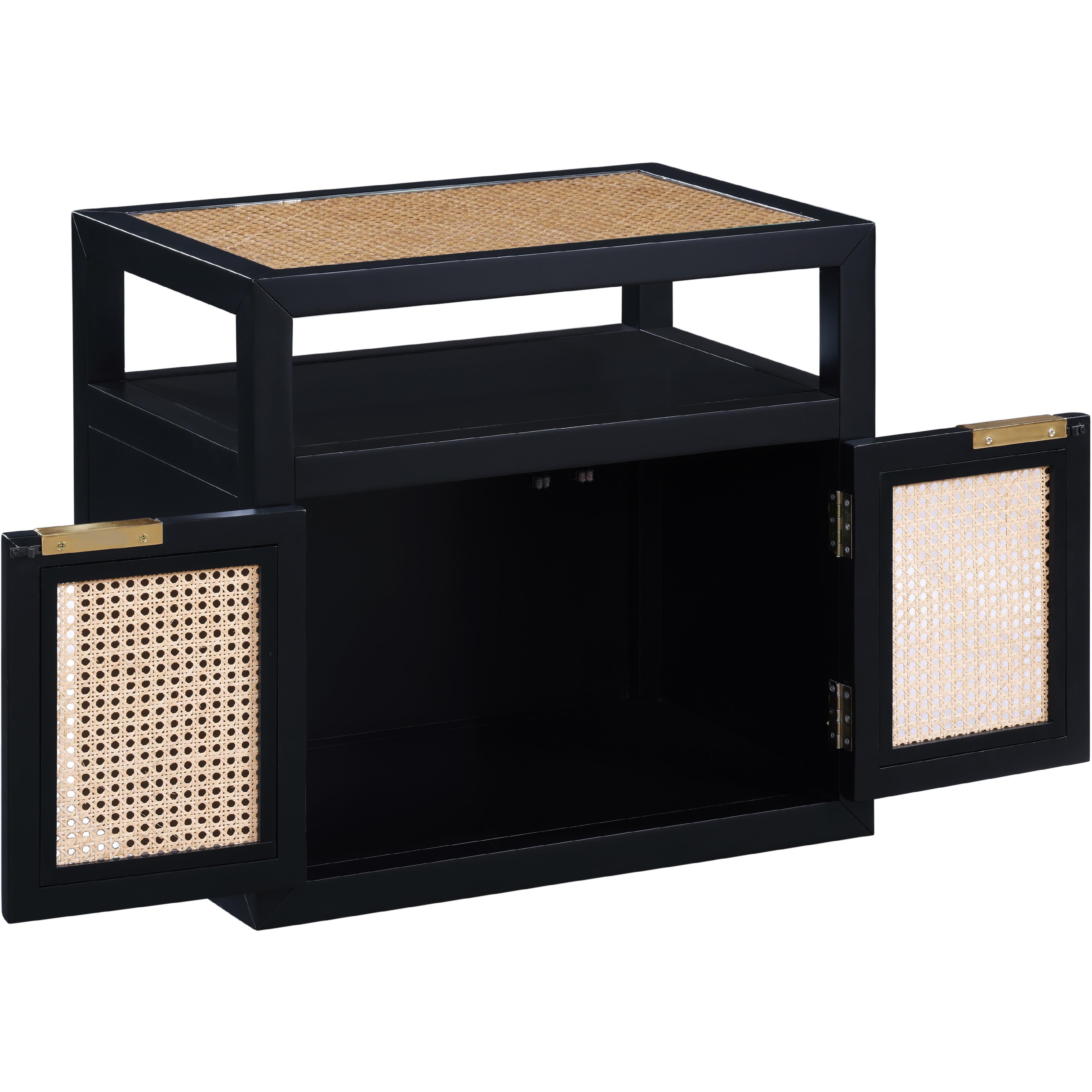 Meridian Cole Black Night Stand