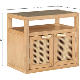 Meridian Cole Natural Night Stand