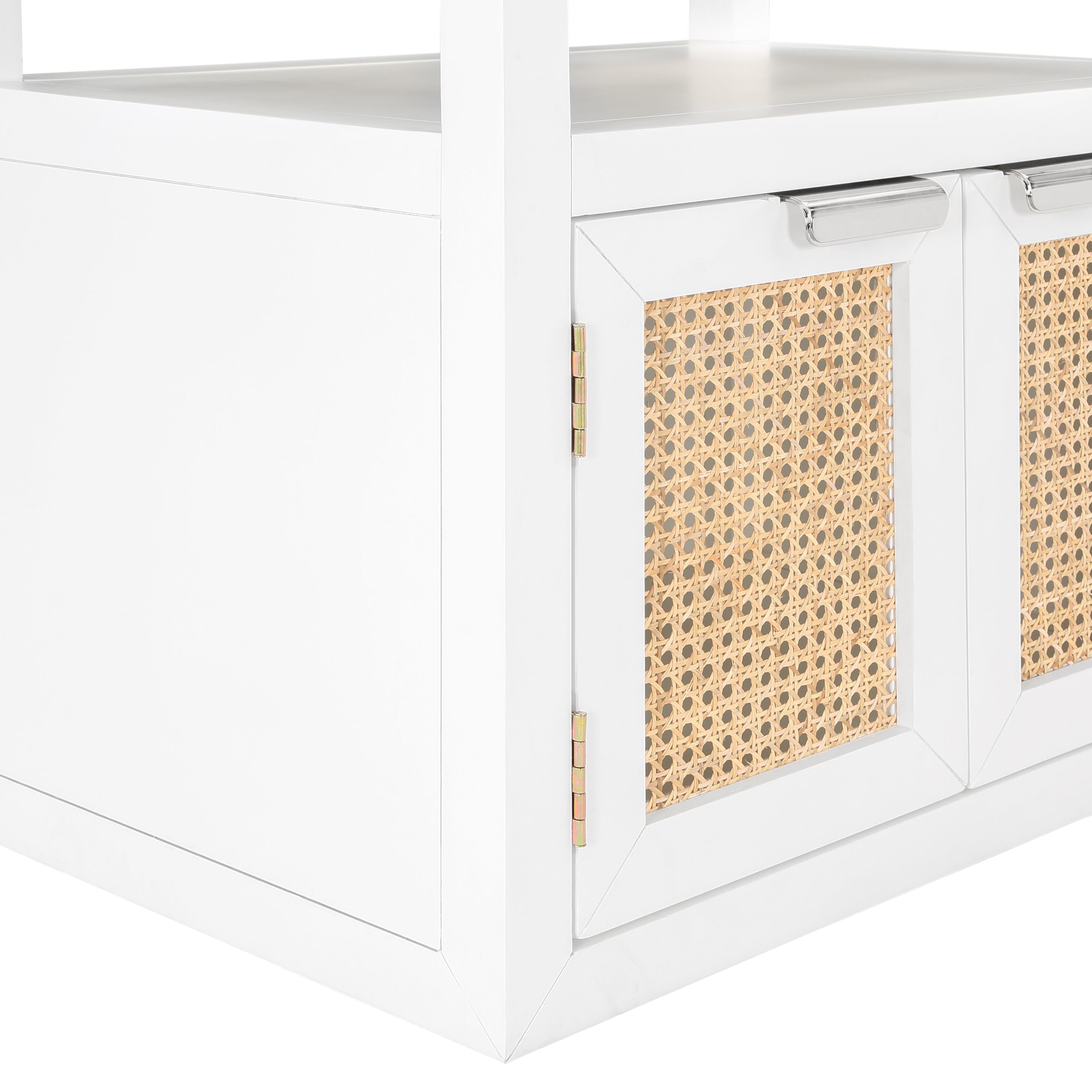 Meridian Cole White Night Stand