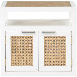 Meridian Cole White Night Stand