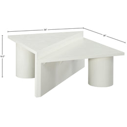 Meridian Pavillion White Coffee Table
