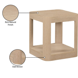 Meridian Reeves Natural End Table