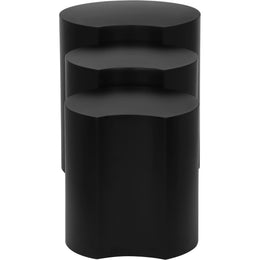 Meridian Dimple Black End Table