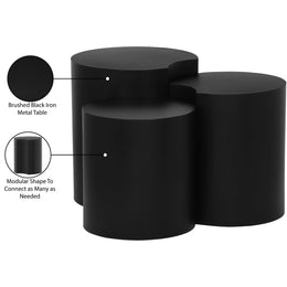 Meridian Dimple Black End Table