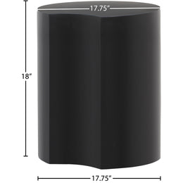 Meridian Dimple Black End Table
