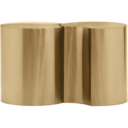 Meridian Dimple Gold End Table