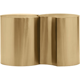 Meridian Dimple Gold End Table