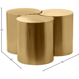 Meridian Dimple Gold Coffee Table