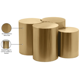 Meridian Dimple Gold Coffee Table