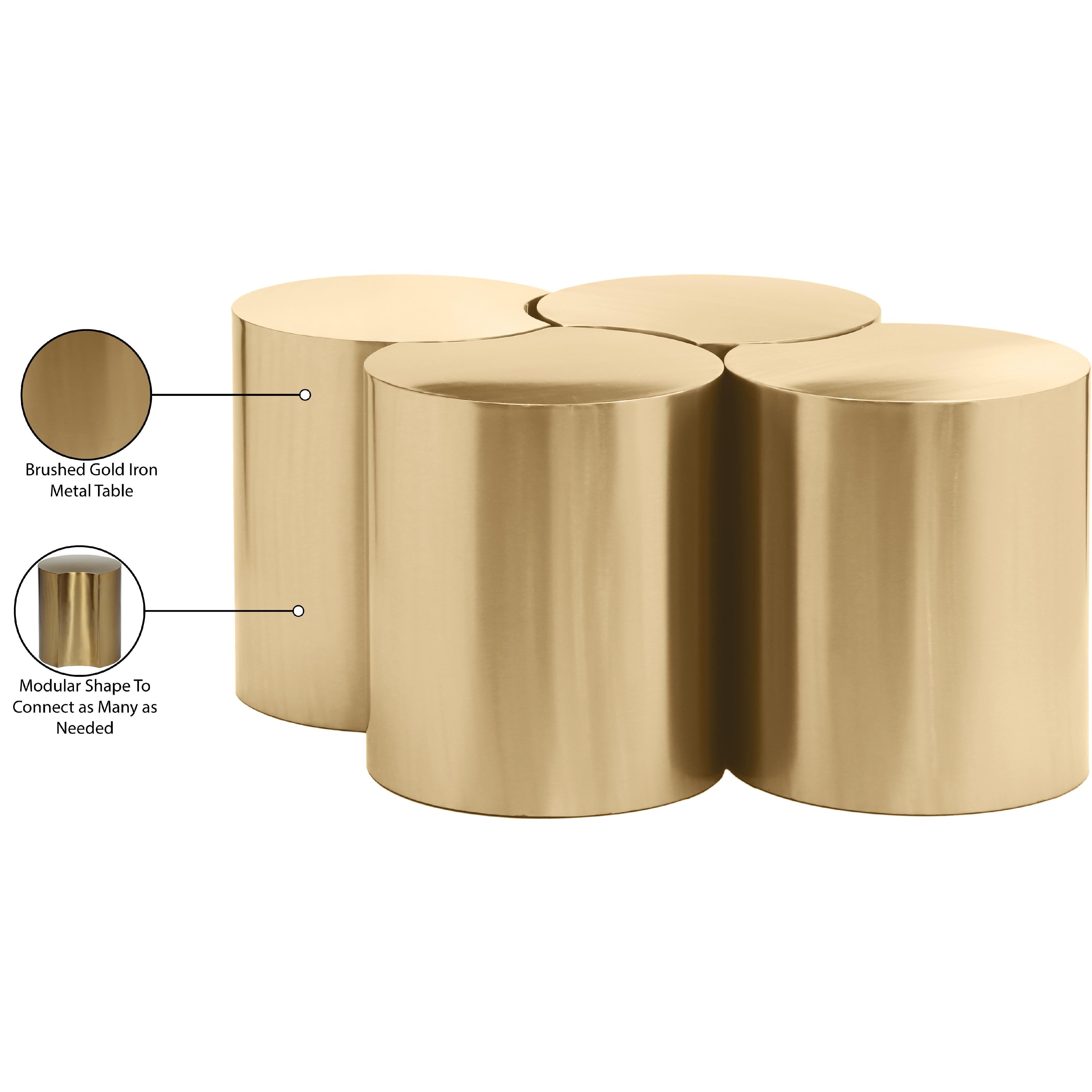 Meridian Dimple Gold Coffee Table