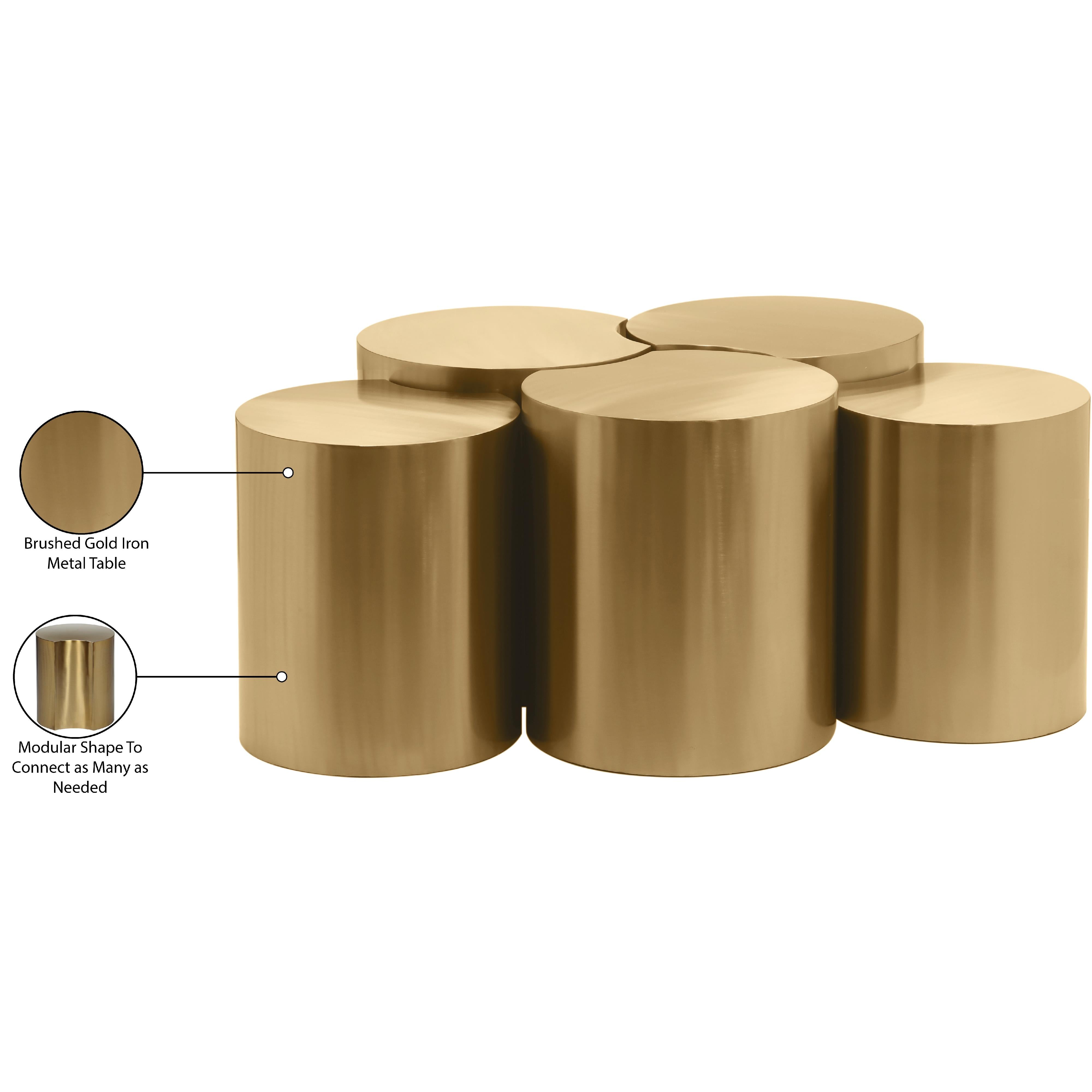 Meridian Dimple Gold Coffee Table