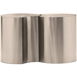 Meridian Dimple Silver End Table