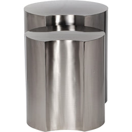 Meridian Dimple Silver End Table