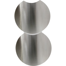 Meridian Dimple Silver End Table