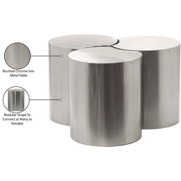 Meridian Dimple Silver Coffee Table