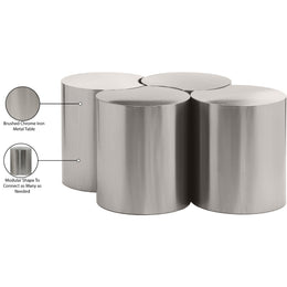 Meridian Dimple Silver Coffee Table