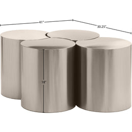 Meridian Dimple Silver Coffee Table