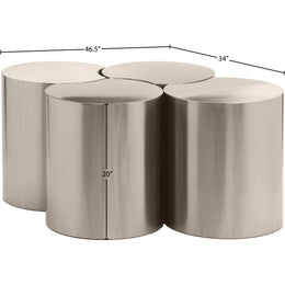 Meridian Dimple Silver Coffee Table