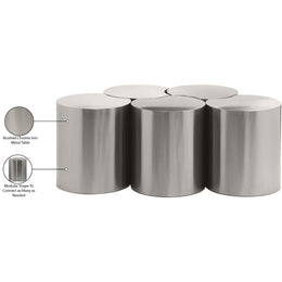 Meridian Dimple Silver Coffee Table
