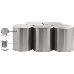 Meridian Dimple Silver Coffee Table