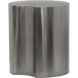 Meridian Dimple Silver End Table