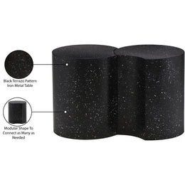 Meridian Dimple Black End Table