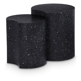 Meridian Dimple Black End Table