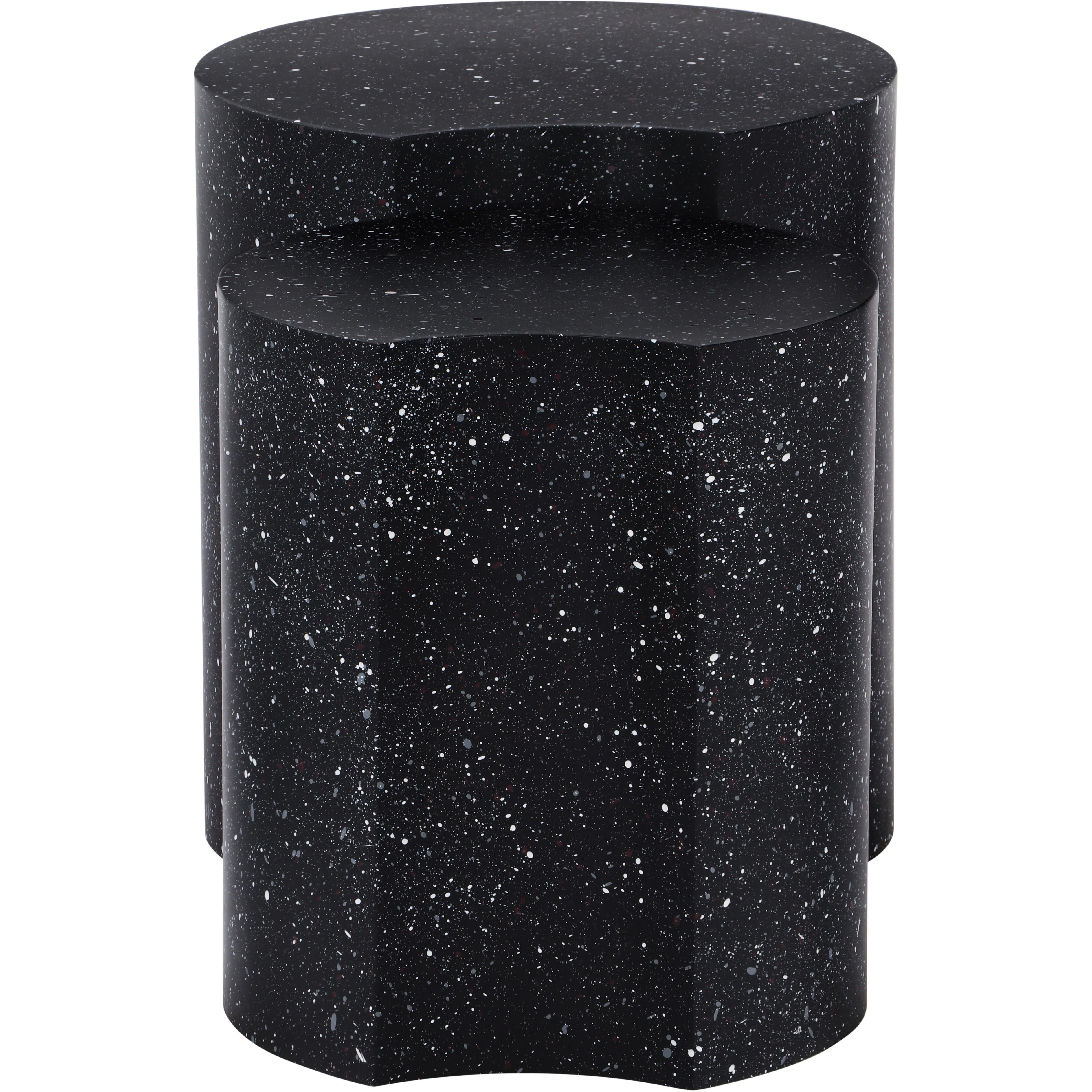 Meridian Dimple Black End Table