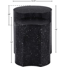 Meridian Dimple Black End Table