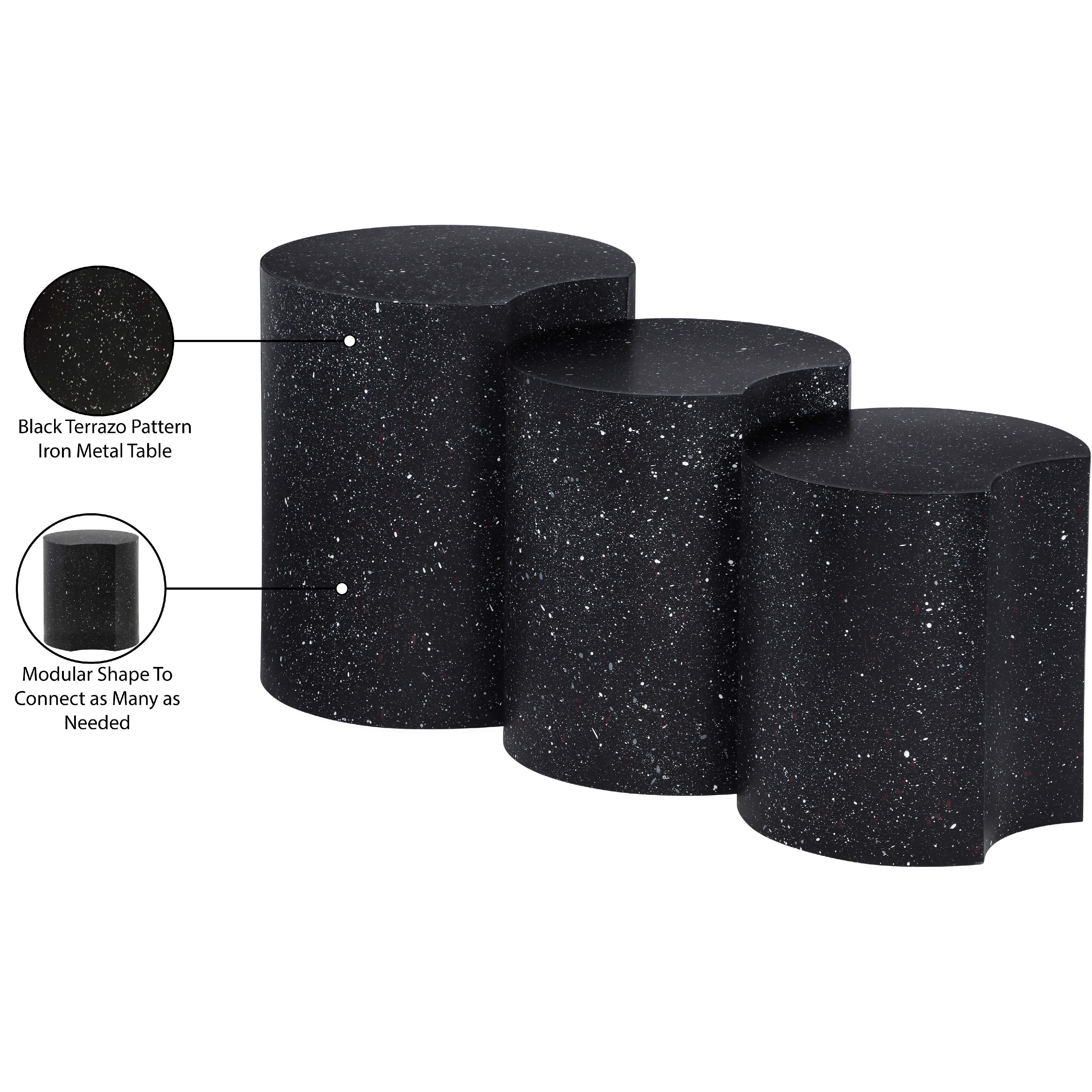 Meridian Dimple Black End Table
