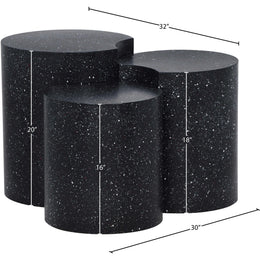 Meridian Dimple Black End Table