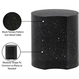 Meridian Dimple Black End Table