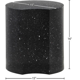 Meridian Dimple Black End Table