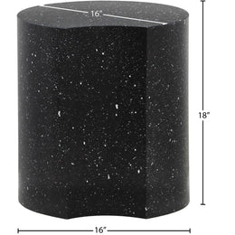 Meridian Dimple Black End Table