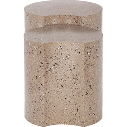 Meridian Dimple Taupe End Table