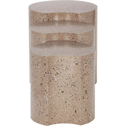 Meridian Dimple Taupe End Table