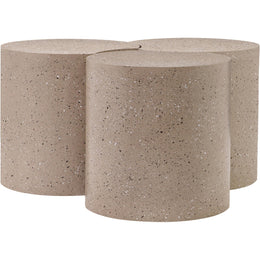 Meridian Dimple Taupe Coffee Table