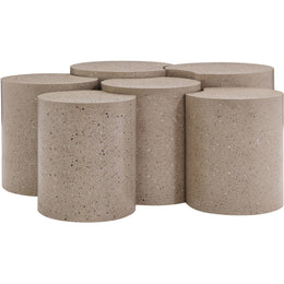 Meridian Dimple Taupe Coffee Table
