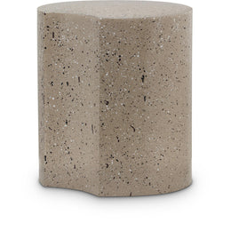 Meridian Dimple Taupe End Table