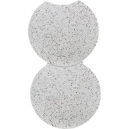 Meridian Dimple White End Table