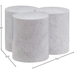 Meridian Dimple White Coffee Table
