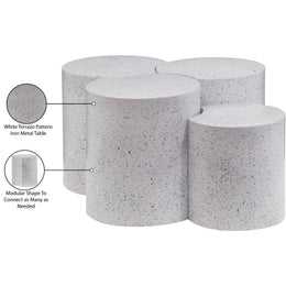 Meridian Dimple White Coffee Table