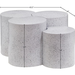 Meridian Dimple White Coffee Table