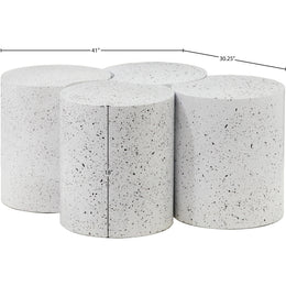 Meridian Dimple White Coffee Table