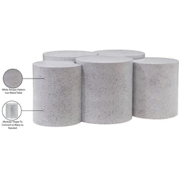 Meridian Dimple White Coffee Table