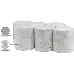 Meridian Dimple White Coffee Table