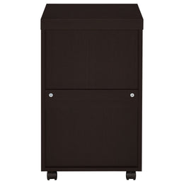 Skeena 3-drawer Mobile Office Storage Cabinet Cappuccino
