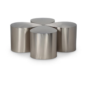 Meridian Petal Silver Coffee Table