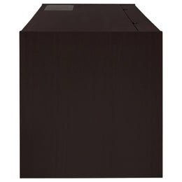 Halston 60-inch 3-drawer Office Computer Desk Cappuccino