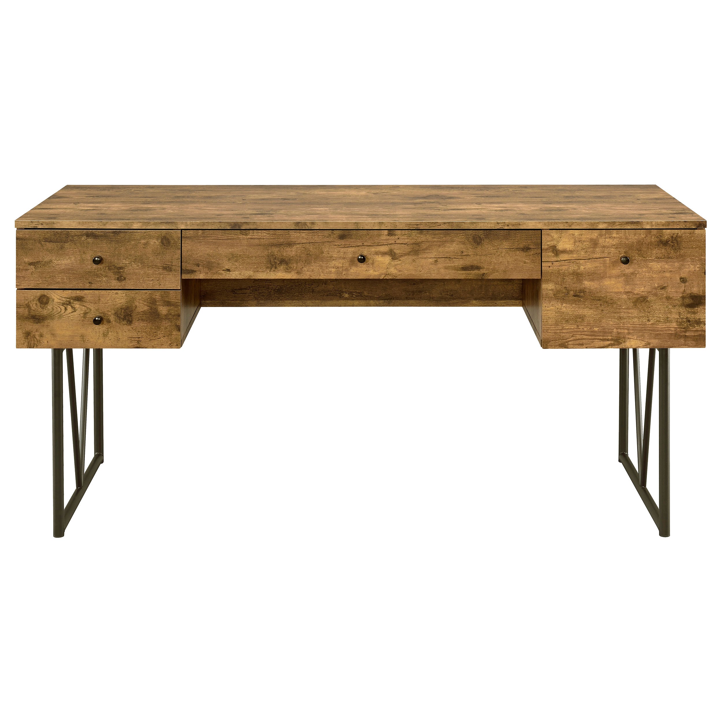 Analiese 63-inch 4-drawer Writing Desk Grey Driftwood